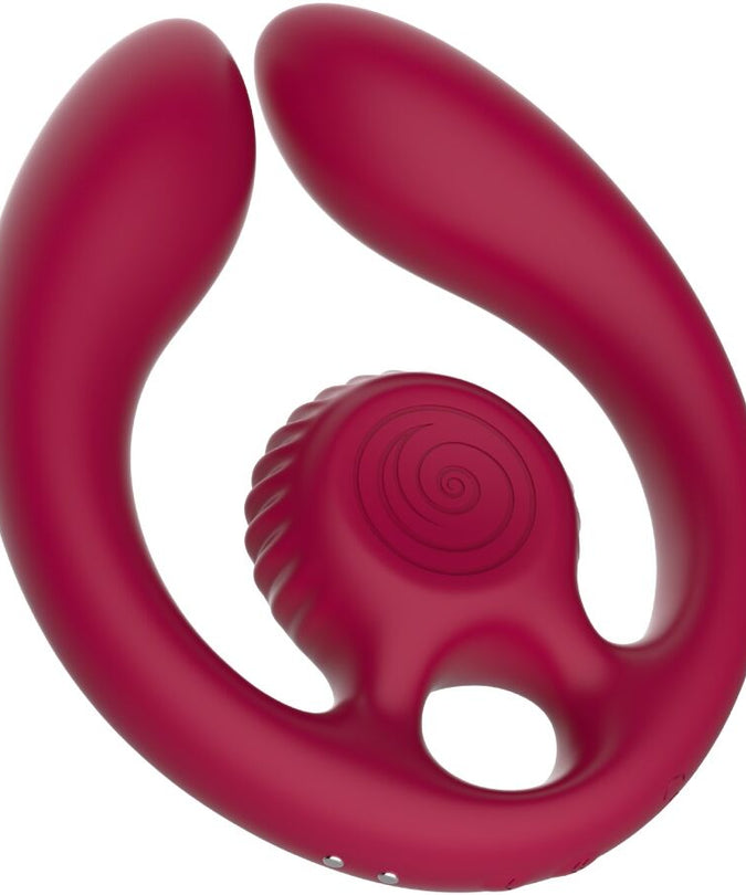 Snail Vibe – Gizi Duo Paarstimulator Fernbedienung Burgunder