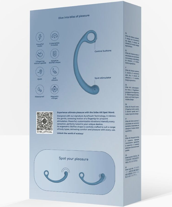 Snail Vibe – Axi Vibrating Massage Wand Blue