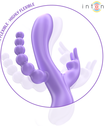 Intense – Miko Dreifach-Vibrator Rabbit & Stimulator & Anal 7 Vibrationen Lila