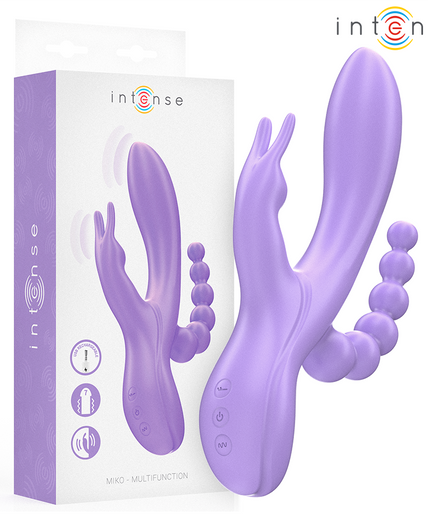 Intense – Miko Dreifach-Vibrator Rabbit & Stimulator & Anal 7 Vibrationen Lila