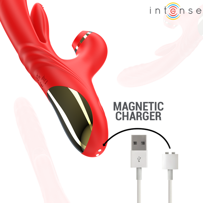 Intense – Karol Multifunktionsvibrator Stoßen & Stimulation & stimulierende Wellen Rot