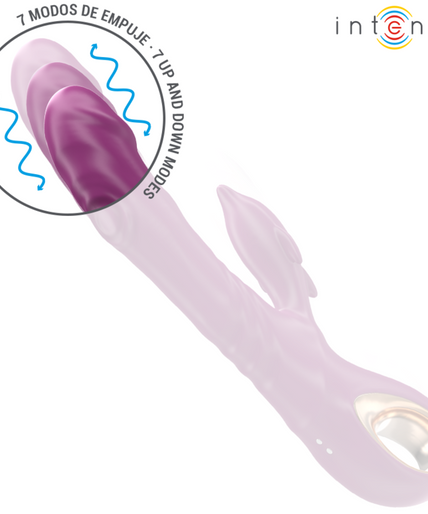 Intense – Halle Multifunktionsvibrator mit delfinförmiger Zunge, lila