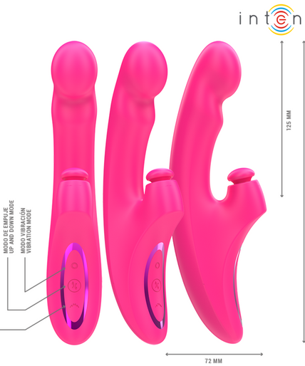 Intense – Emi Vibrator 13,5 cm Multifunktion 3 in 1 10 Vibrationen Pink