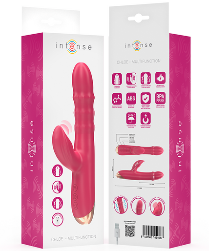 Intense – Chloe Multifunktionsvibrator 3 in 1 Rot