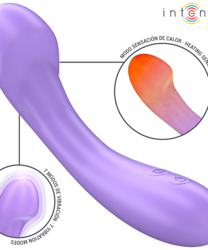 Intense – Becky Vibrator 19 cm beheizbar 7 Vibrationen Lila