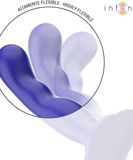 Intense – Shorty Vibrator mit Saugnapf Blau Fernbedienung