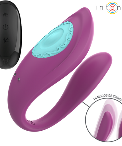 Intense – Annie U – geformter Vibrator und Stimulator, lila, mit Fernbedienung