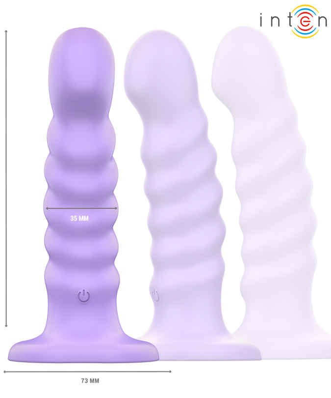 Intense – Brenda Vibrator M-formaat Spiraalontwerp 10 Vibraties Paars Afstandsbediening