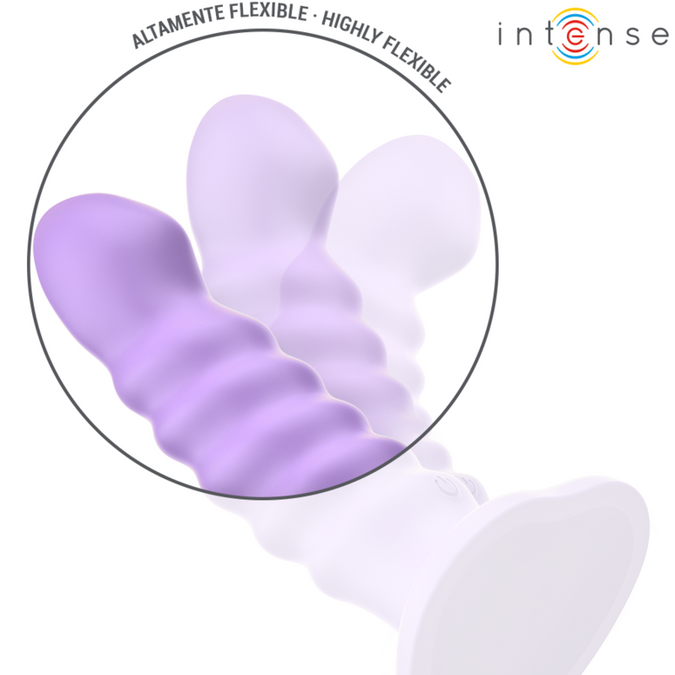 Intense – Brenda Vibrator M-formaat Spiraalontwerp 10 Vibraties Paars Afstandsbediening