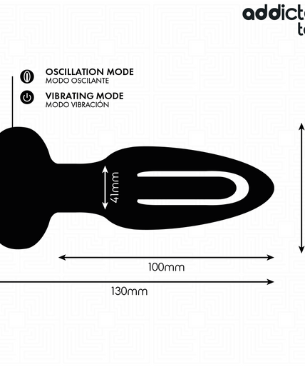 Addicted Toys – Anal Plug With Vibrating Tongue And Remote Control