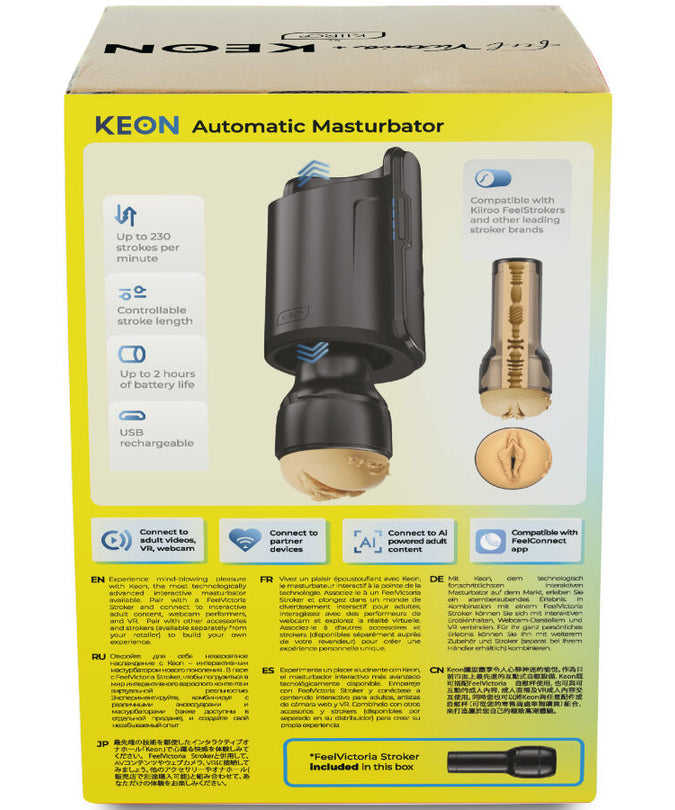 Kiiroo – Keon Wifi Combo Victoria June Automatischer Masturbator + Feel Stroker