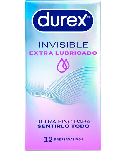 Durex – Extra Lubricated Invisible Condoms 12 Units