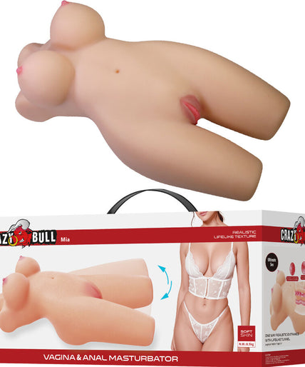 Crazy Bull – Mia Realistischer weiblicher Torso mit Vagina und Anal, 8,5 kg