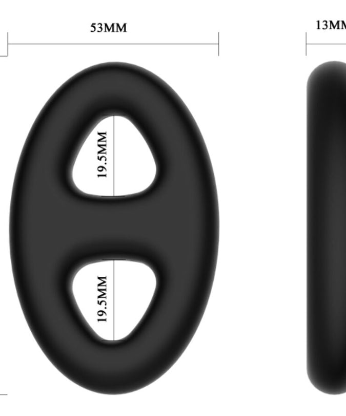 Crazy Bull – Double Oval Silicone Ring