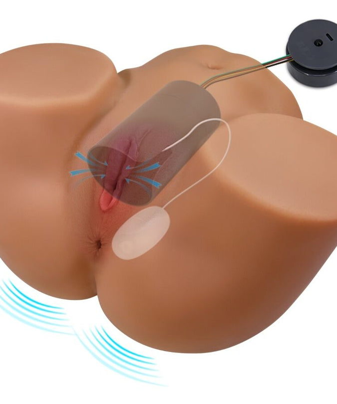 Crazy Bull – Geriann Realistische Vrouwelijke Billen Vibrator en Zuiger met Geluid 5,5 Kg