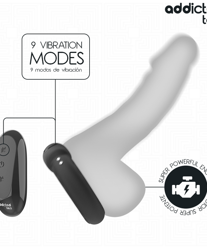 Addicted Toys – Vibrations-Penisring mit Heizfunktion und Fernbedienung
