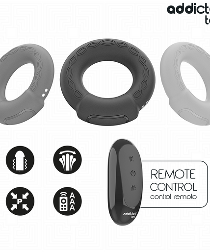 Addicted Toys – Heating Effect Vibrating Cock Ring Remote Control