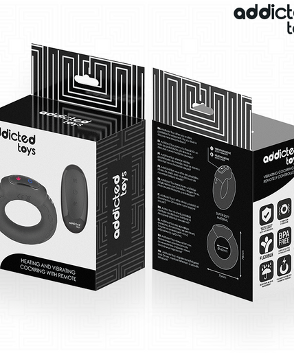 Addicted Toys – Heating Effect Vibrating Cock Ring Remote Control