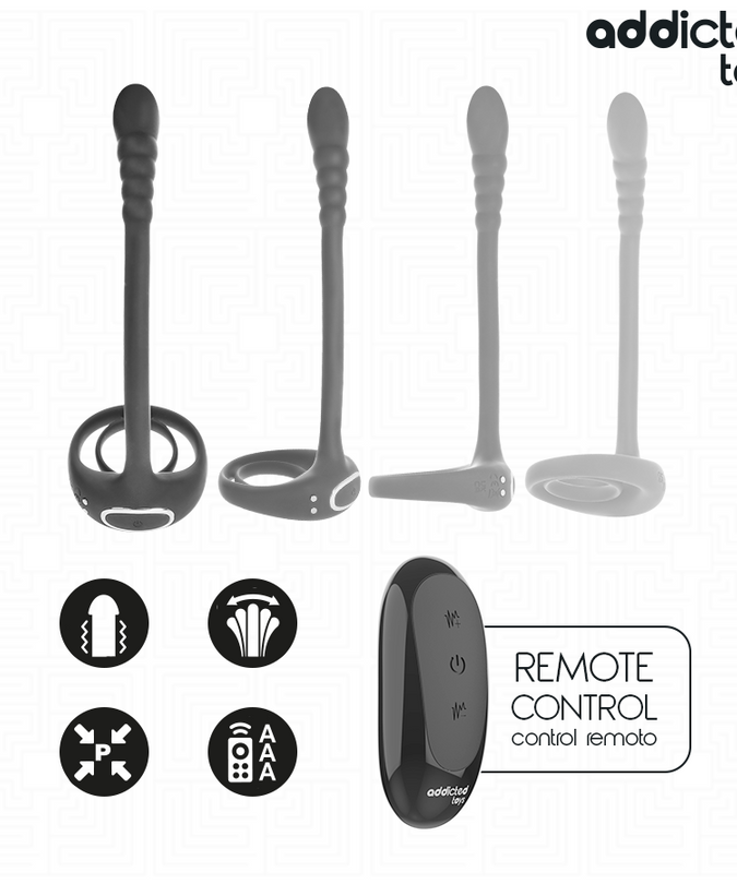 Addicted Toys – P – Vibrations-Penisring mit Fernbedienung