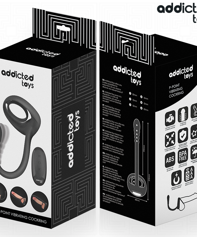 Addicted Toys – P – Vibrations-Penisring mit Fernbedienung
