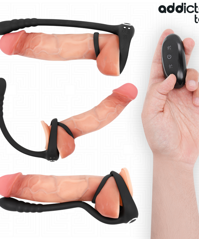Addicted Toys – P – Vibrations-Penisring mit Fernbedienung