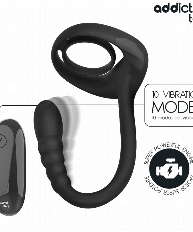 Addicted Toys – P – Vibrations-Penisring mit Fernbedienung