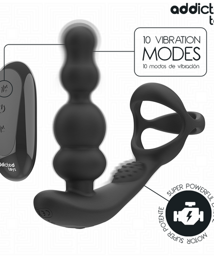 Pleasurements – Addicted Toys – Rotierender Prostatamassagegerät mit Fernbedienung