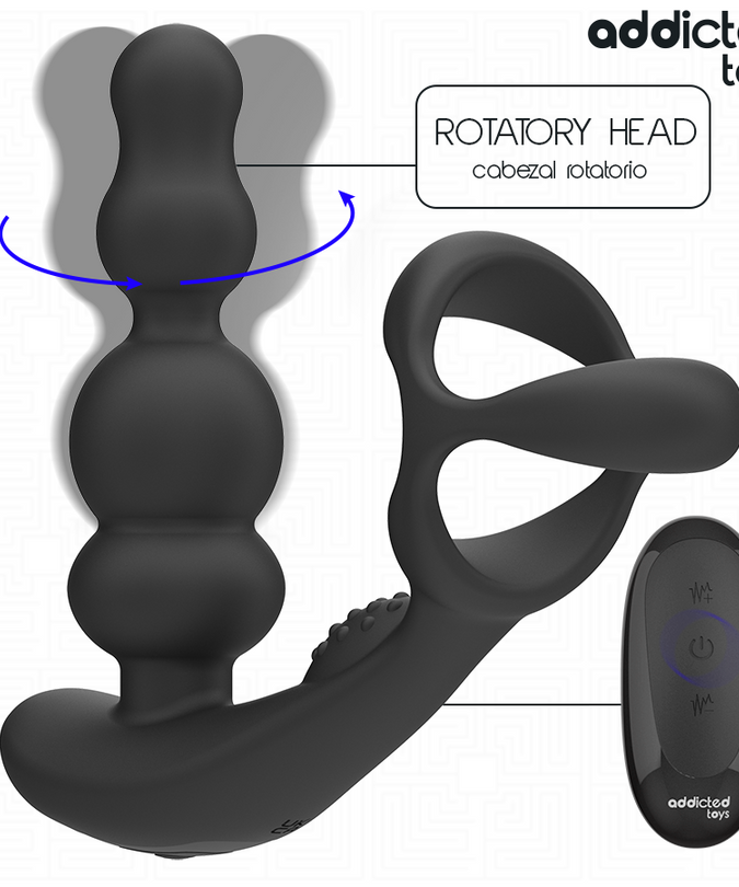 Pleasurements – Addicted Toys – Rotierender Prostatamassagegerät mit Fernbedienung