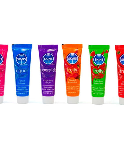 Skins – Vital & Fruity Lubes Kit Lubricants 6 X 12 Ml