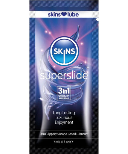 Skins – Superslide Silikonbasiertes Gleitmittel Einzeldosis 5 Ml