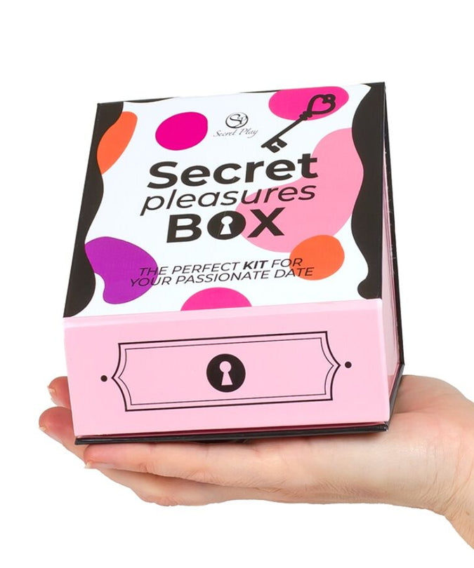 Secret Play – Pleasures Box For Couples: Dice + Vibrating Bullet + Feather Pen