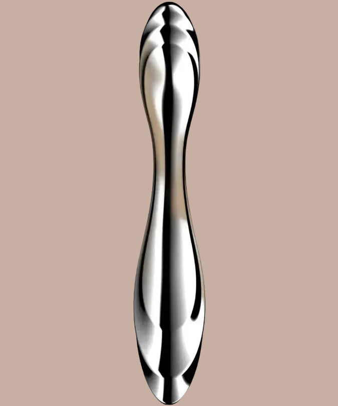 Satisfyer Pure Gravity 2 – Doppelseitiger Dildo aus Edelstahl 