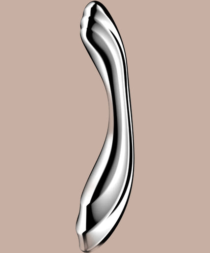 Satisfyer Pure Gravity 2 – Doppelseitiger Dildo aus Edelstahl 