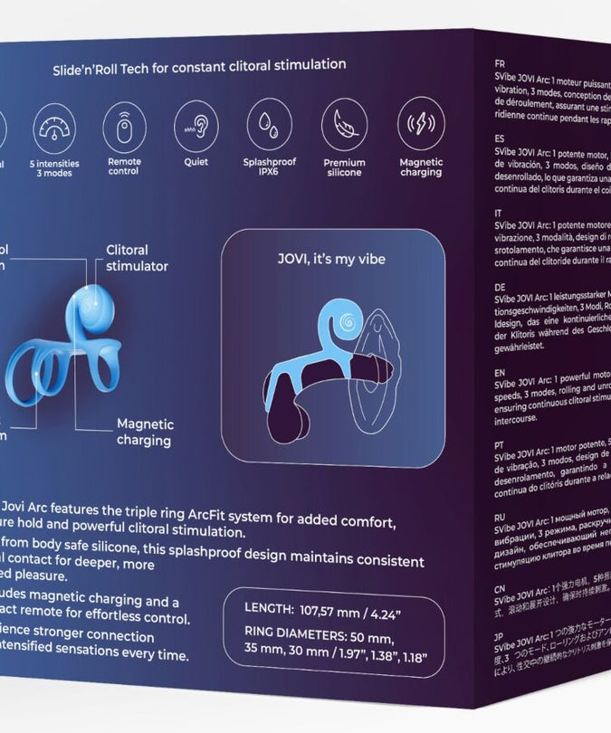 Snail Vibe – Jovi Arc Couple Ring Remote Control Blue