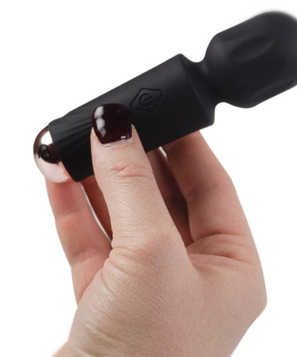 Rocks – Off – Mini Wiederaufladbarer Vibrator mit 16 Funktionen, Black Tulip 