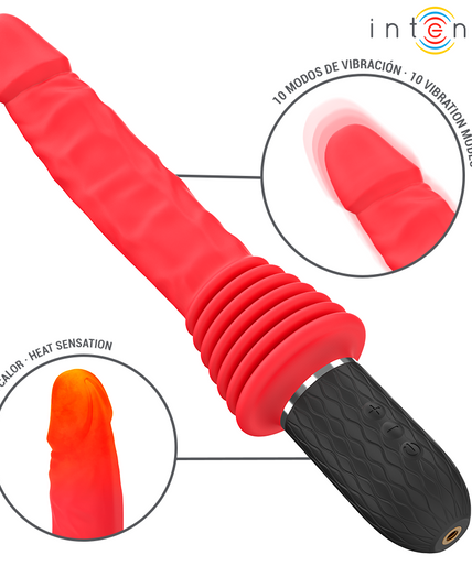 Intense – Cynthia Fernbedienung Stossender Vibrator Mit Wärmefunktion