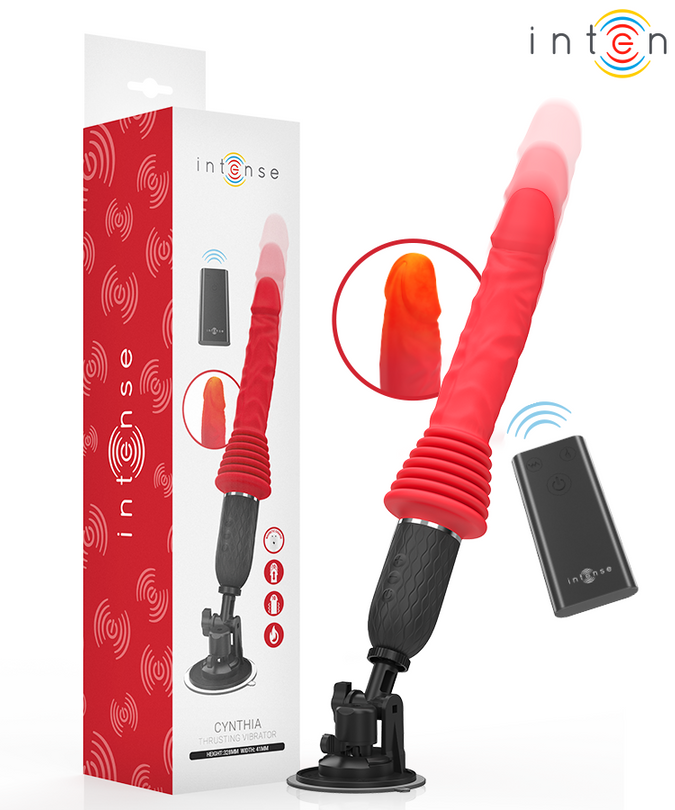 Intense – Cynthia Fernbedienung Stossender Vibrator Mit Wärmefunktion