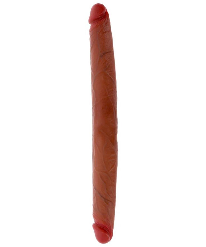Pleasurements – Get Real – Doppelseitiger Silikon-Dildo Karamell 40 cm 