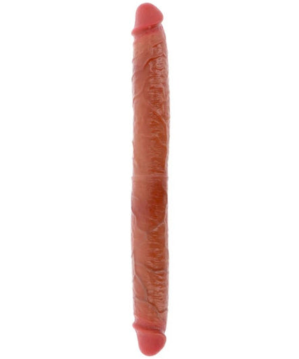 Pleasurements – Get Real – Doppelseitiger Silikon-Dildo Karamell 46 cm 