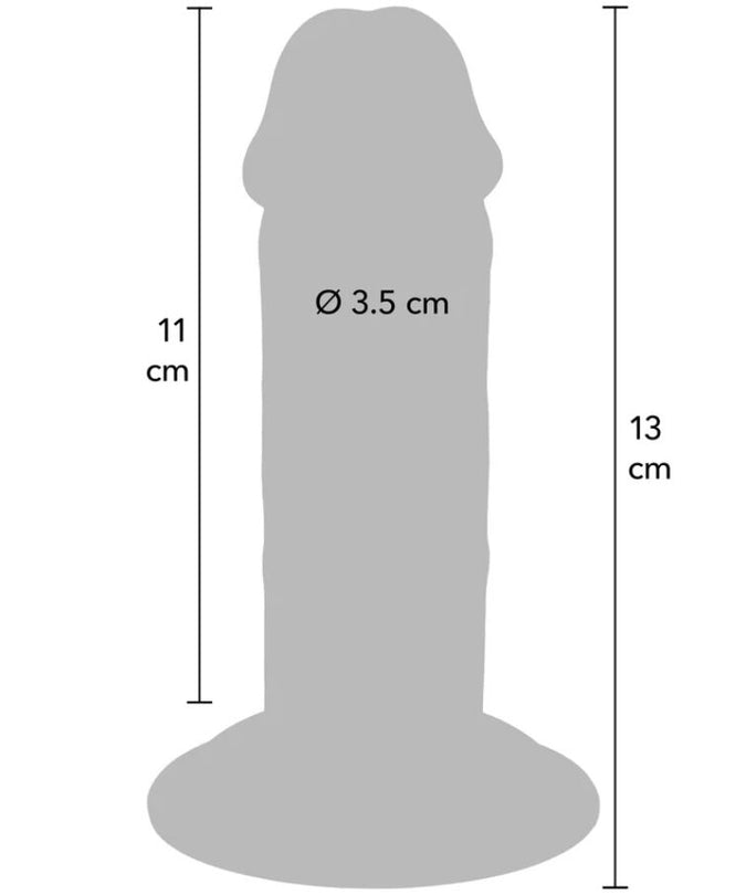 Pleasurements – Get Real – Deluxe Dicker Doppel-Dichte TPE-Dong 13 cm 
