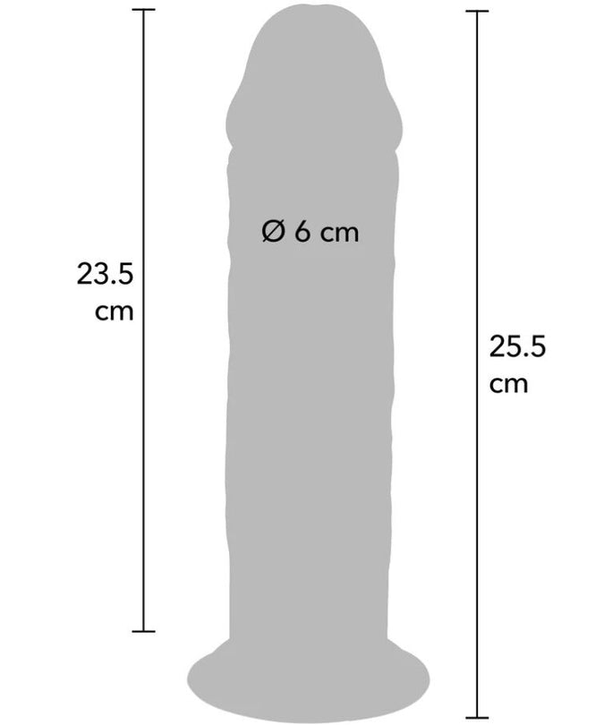 Pleasurements – Get Real – Deluxe Thick Double – Density Tpe Dong 25.5 Cm