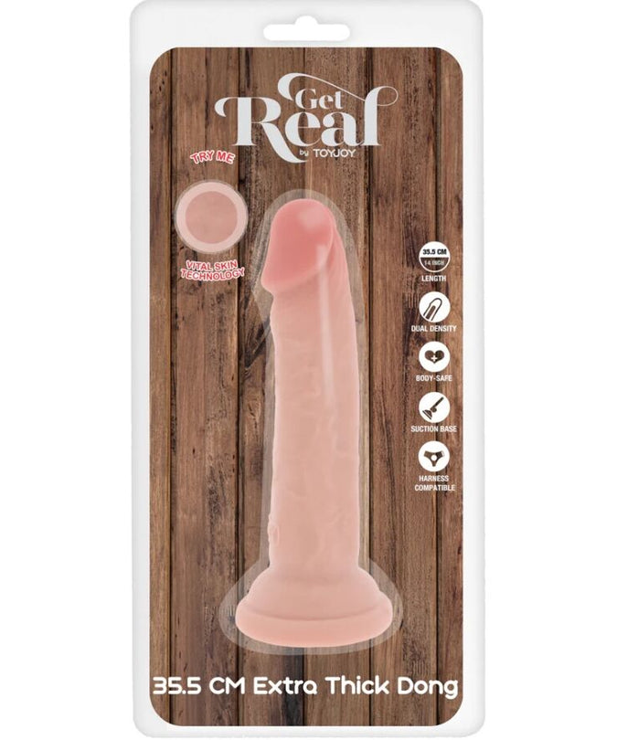 Pleasurements – Get Real – Deluxe Dickes Doppel – Dichte Tpe Dong 35.5 Cm