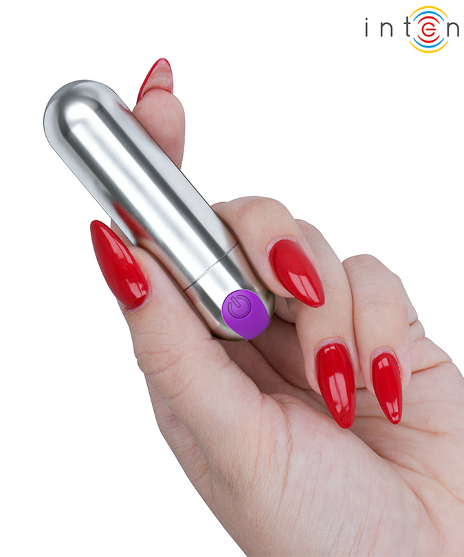 Intense – Karen Mini Wiederaufladbarer Vibrationsbullet Silber 