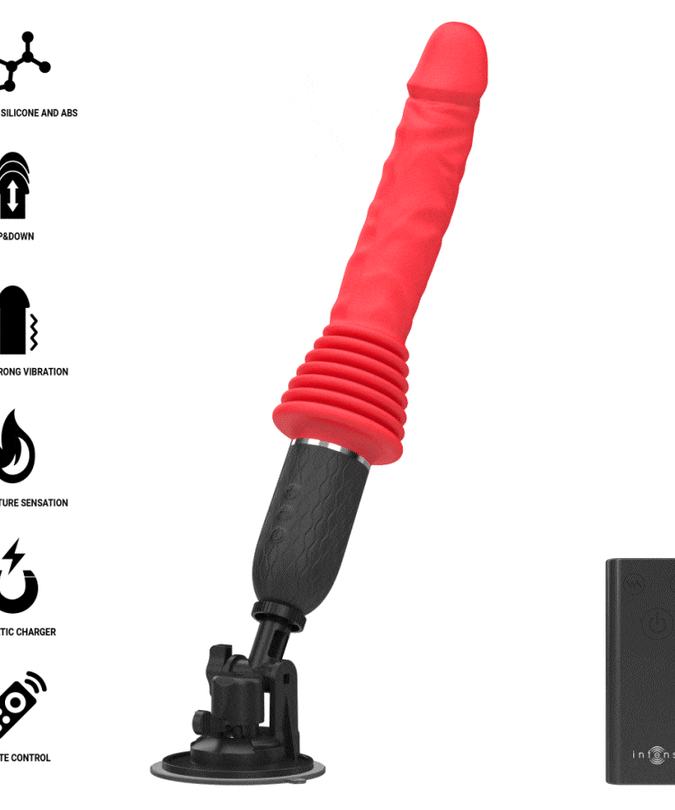 Intense – Cynthia Fernbedienung Stossender Vibrator Mit Wärmefunktion