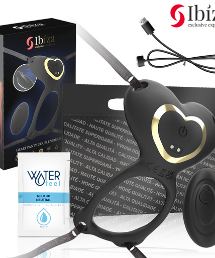 Ibiza – Heart Panty Paarvibrator mit Fernbedienung