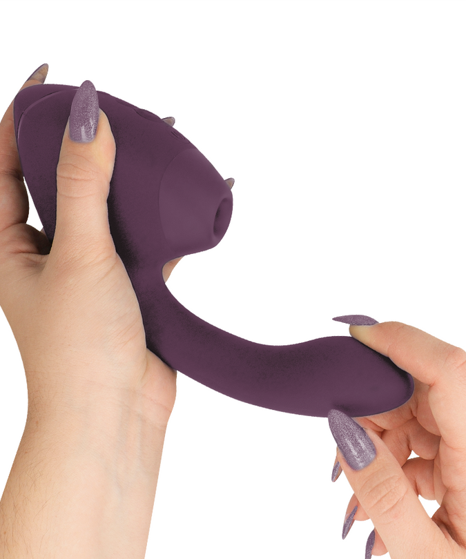 Womanizer – Duo Next Dual Klitoral- & G-Punkt-Stimulator Dunkellila 