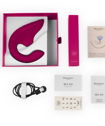 Womanizer – Blend Rabbit Vibrator Stimulator Lebhaftes Pink 