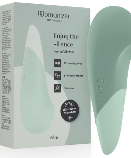 Womanizer – Vibe Lay-On Leiser Vibrator Salbei 