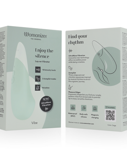 Womanizer – Vibe Lay-On Leiser Vibrator Salbei 