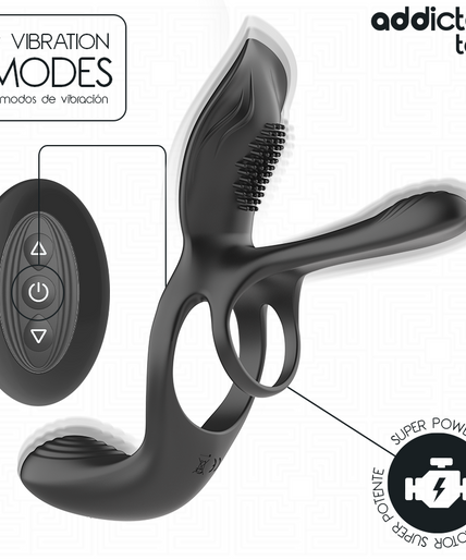 Addicted Toys – Doppel-Penisring mit Klitorisstimulator